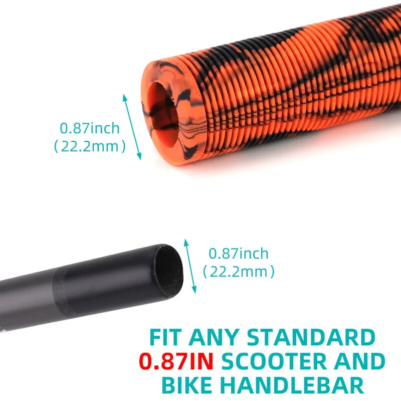 1 pāra velosipēda stūres rokturu pārsegs, neslīdošs gumijas stūres pārsegs 22,2 mm stūres motorollera Cruiser Road Urban salokāmam velosipēdam