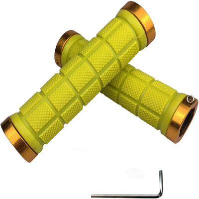 Velosipēda stūres rokturi gumijas Ērti MTB/BMX ar plastmasas gala vāciņiem