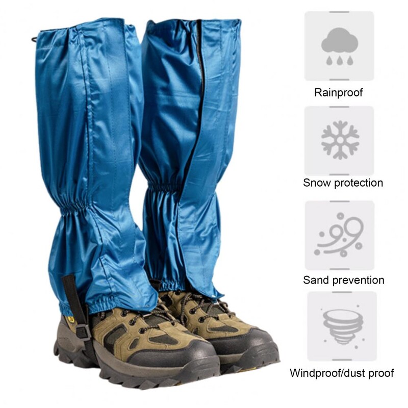 Pārgājienu getras Ūdensnecaurlaidīgi regulējami kāju getras āra aktivitātēm Pārgājieni Kāpšana Slēpošana Medības Vīrieši Sieviešu sniega zābaki