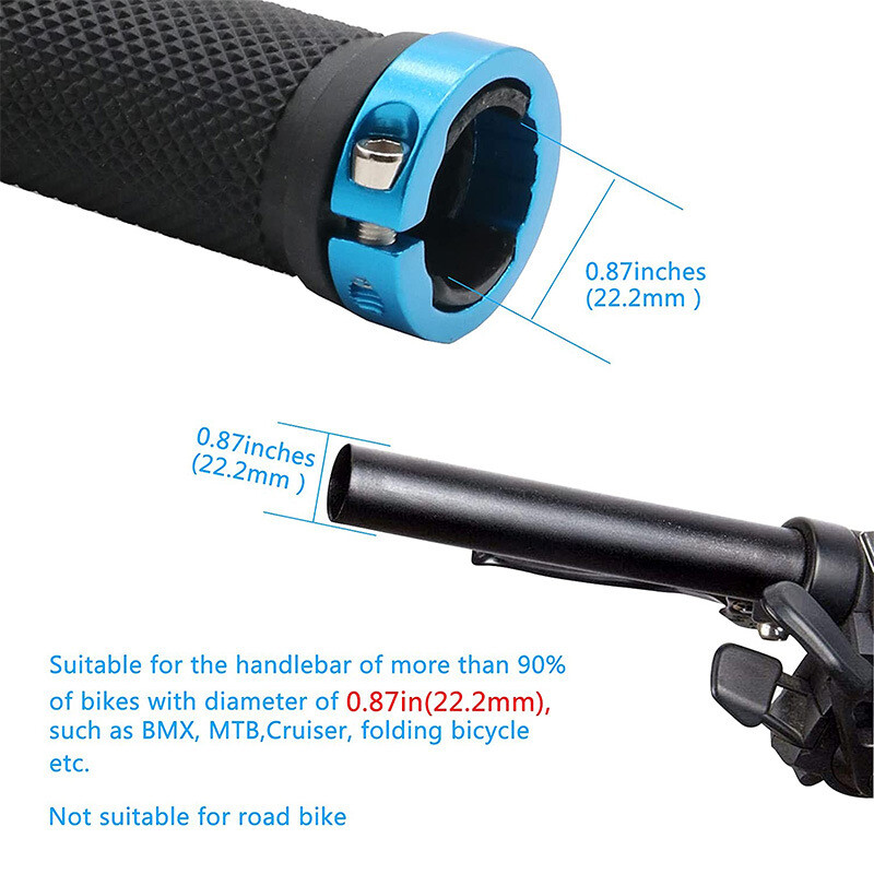 Slēdzene uz velosipēda rokturiem Gumijas mīksti kalnu velosipēdu rokturi Putekļu necaurlaidīgi ūdensizturīgi velosipēda rokturis Neslīdošs MTB aproces Riteņbraukšanas piederumi