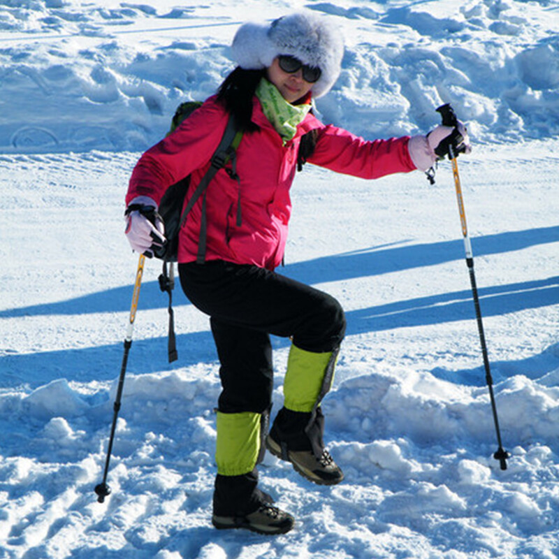 Neilona slēpošanas legingi getras āra sniega pēdu pārvalks Unisex ūdensnecaurlaidīgs kāju aizsargs kempings pārgājieni ceļojumi kāju sildītāji