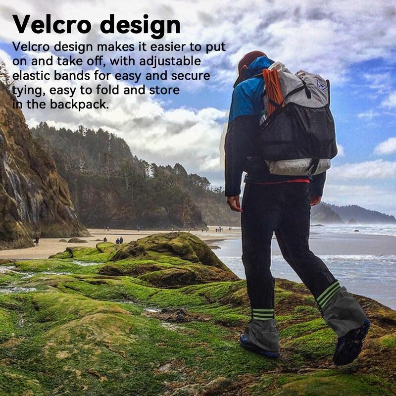 Unisex ūdensnecaurlaidīgi kāju pārklāji legingi getras kāpšana kempings pārgājieni slēpošanas zābaki ceļojumu apavi sniega getras kāju aizsardzība