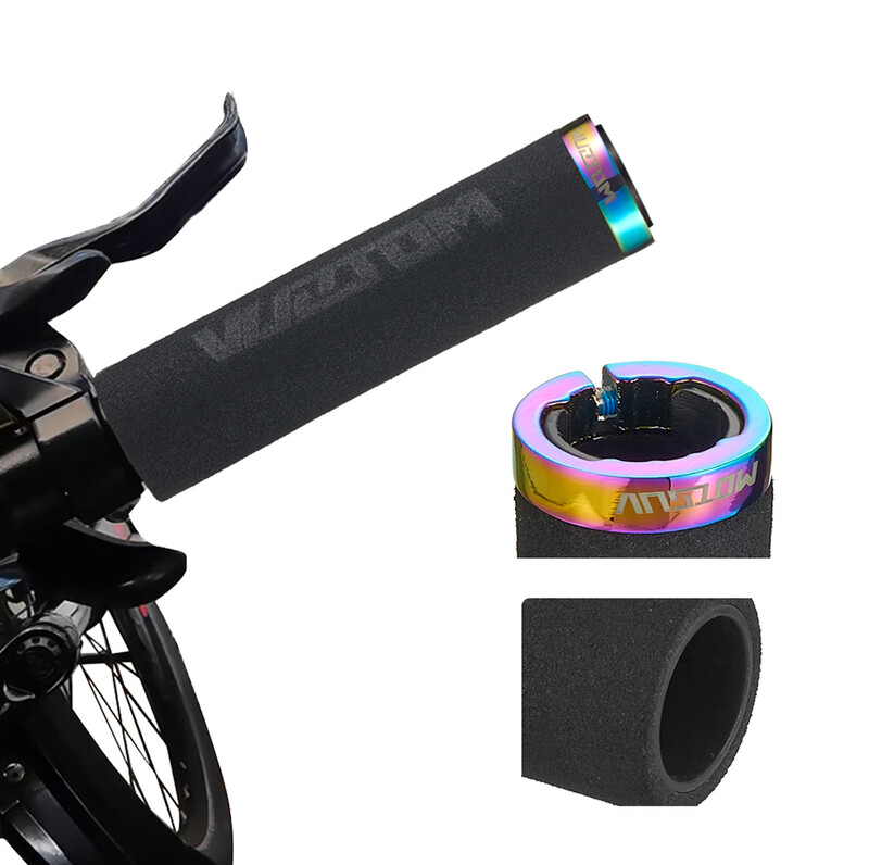 MOTSUV ērts sūklis velosipēda rokturis, MTB rokturis, pretslīdes sakausējums, īpaši viegls, velosipēdu piederumi, augsta kvalitāte