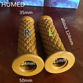 HUMED 3 цвята Универсални 7/8\'\' 22MM ретро гумени дръжки за мотоциклети кафе GG GN GS 125/250 Дръжки за кормила на мотоциклети