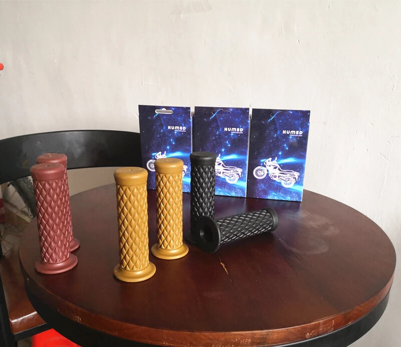 HUMED 3 krāsas Universāls 7/8'' 22MM Vintage gumijas Motocikla rokturi kafija GG GN GS 125/250 Motocikla stūres rokturi