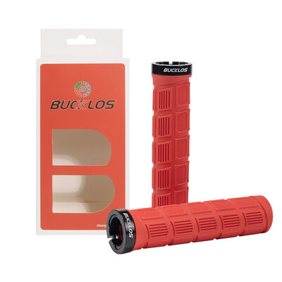Rukoväte na riadidlá bicykla BUCKLOS s dvojitým zámkom na horský bicykel, pohodlné tlmenie nárazov, manžety na MTB, protisklzové rukoväte na bicykli