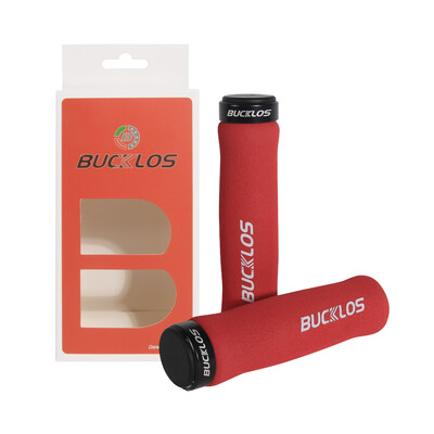 Rukoväte na riadidlá bicykla BUCKLOS s dvojitým zámkom na horský bicykel, pohodlné tlmenie nárazov, manžety na MTB, protisklzové rukoväte na bicykli