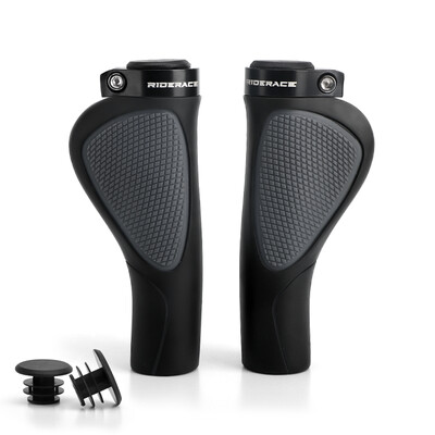 Kalnu velosipēda stūres pārsega rokturi Ērti Ergonomiski Mīkstas Gumijas Pretslīdes slēdzene Roktura Velosipēda MTB roktura stieņa galā