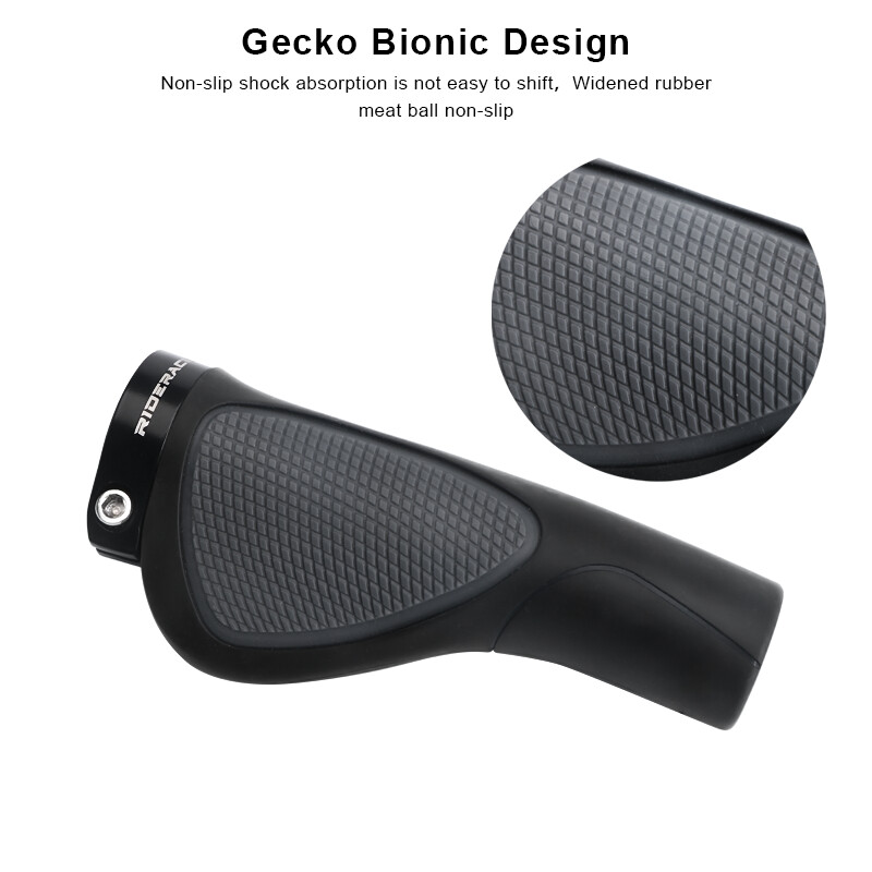 Kalnu velosipēda stūres pārsega rokturi Ērti Ergonomiski Mīkstas Gumijas Pretslīdes slēdzene Roktura Velosipēda MTB roktura stieņa galā