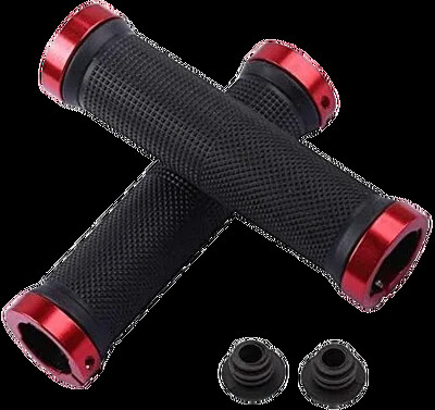 Gumene ručke za bicikle, brava od legure, protuklizne gumene ručke za upravljač bicikla, dvostruka aluminijska brava za zaključavanje, ručke za upravljač bicikla