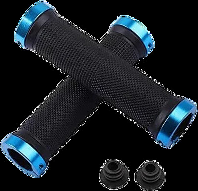 Gumene ručke za bicikle, brava od legure, protuklizne gumene ručke za upravljač bicikla, dvostruka aluminijska brava za zaključavanje, ručke za upravljač bicikla