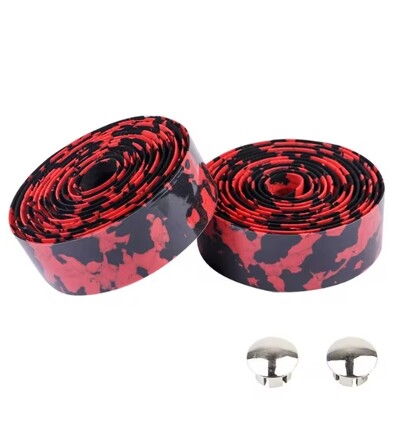 1Pora dviračio vairo juosta MTB plento dviračio rankenos juosta neslystanti kempinė diržo juosta Rankenos apsaugos dangtelis dviračių priedai