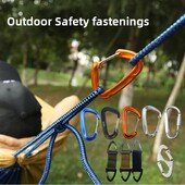 1PCS Издръжлив 12KN D Карабинер Ключ Алуминиева телена врата Пружинна скоба Заключваща раница Хамак Къмпинг Туризъм Катерачна екипировка