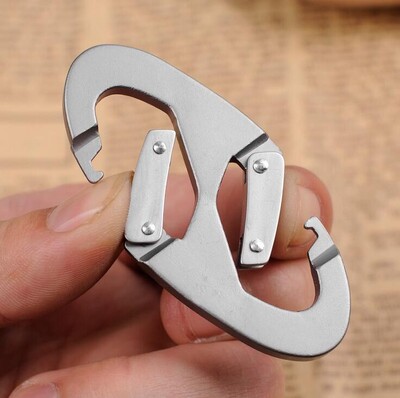 1PCS Издръжлив 12KN D Карабинер Ключ Алуминиева телена врата Пружинна скоба Заключваща раница Хамак Къмпинг Туризъм Катерачна екипировка