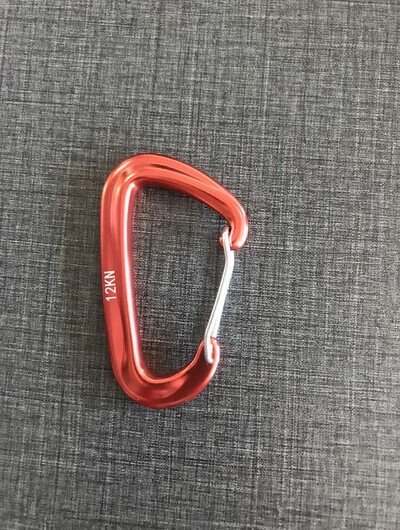 1PCS Издръжлив 12KN D Карабинер Ключ Алуминиева телена врата Пружинна скоба Заключваща раница Хамак Къмпинг Туризъм Катерачна екипировка