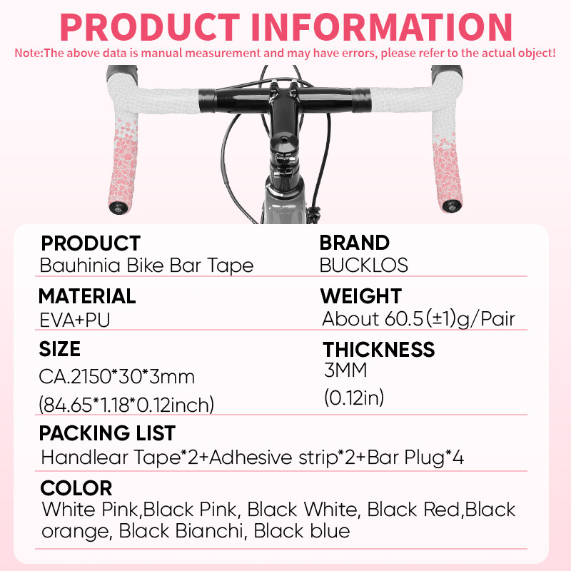 Páska na riadidlá BUCKLOS, Arabesquitic, Drop Bar, tlmiaca páska na riadidlá, vodotesná páska na pretekárske bicykle