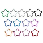 Закопчаваща се щипка за карабинер във формата на звезда за раница, къмпинг, туризъм, пътуване