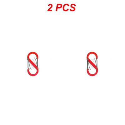 S-образен карабинер, метални двойни куки, карабинер, ключодържател, малки пружинни скоби за къмпинг, риболов, пътуване