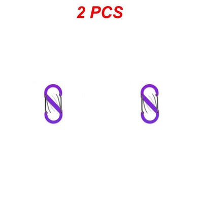 S-образен карабинер, метални двойни куки, карабинер, ключодържател, малки пружинни скоби за къмпинг, риболов, пътуване