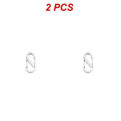 S-образен карабинер, метални двойни куки, карабинер, ключодържател, малки пружинни скоби за къмпинг, риболов, пътуване