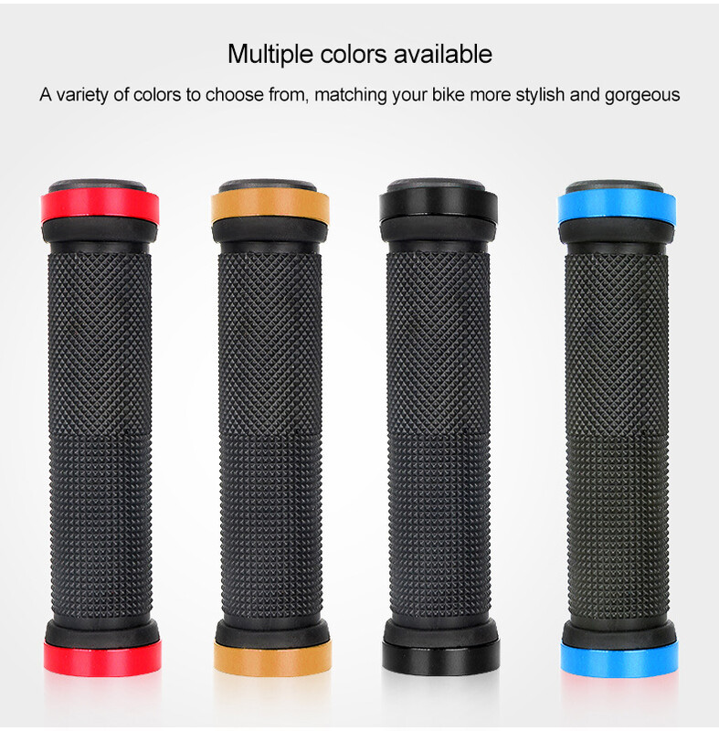 MTB gumeni rukohvati za bicikle Aluminijska brava Bilateralna brava Ručke za upravljač protiv klizanja Biciklistički rukavac za upravljač BMX Dodaci za bicikle