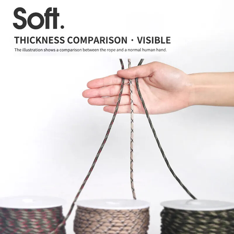 7 jezgri 550 Paracord kabel 5 8 16 31 M promjera 4 mm za kampiranje na otvorenom, uže za preživljavanje, padobransko uže, dodaci za planinarske šatore