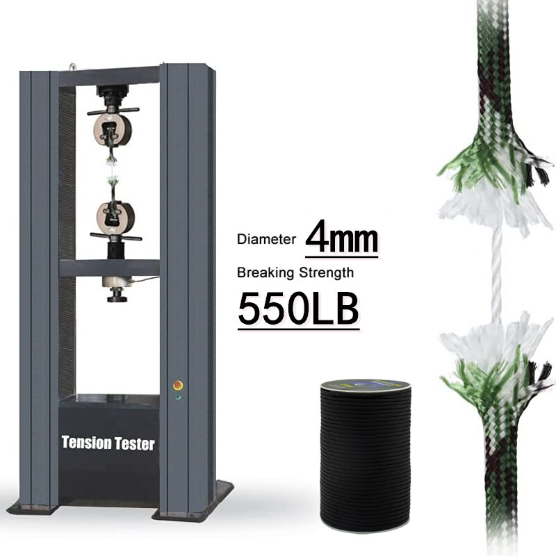 Militārais 550 Paracord Virve 100M 50M 7 stieņu 4 mm izpletņa vads āra kempinga izdzīvošanas piederumi DIY rokassprādzes telšu līnija