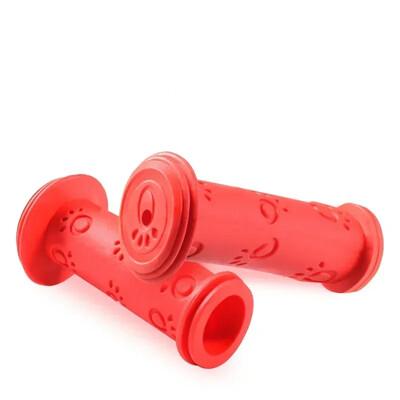 1 pāris gumijas velosipēda roktura rokturi, pretslīdes, ūdensizturīgs trīsriteņa motorollera stūres stienis bērniem bērnu riteņbraukšanas roktura stieņi