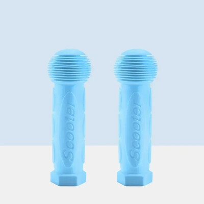 1 pāris gumijas velosipēda roktura rokturi, pretslīdes, ūdensizturīgs trīsriteņa motorollera stūres stienis bērniem bērnu riteņbraukšanas roktura stieņi