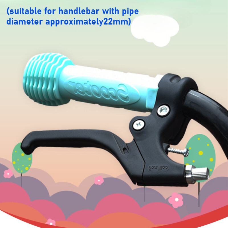 1 pāris gumijas velosipēda roktura rokturi, pretslīdes, ūdensizturīgs trīsriteņa motorollera stūres stienis bērniem bērnu riteņbraukšanas roktura stieņi