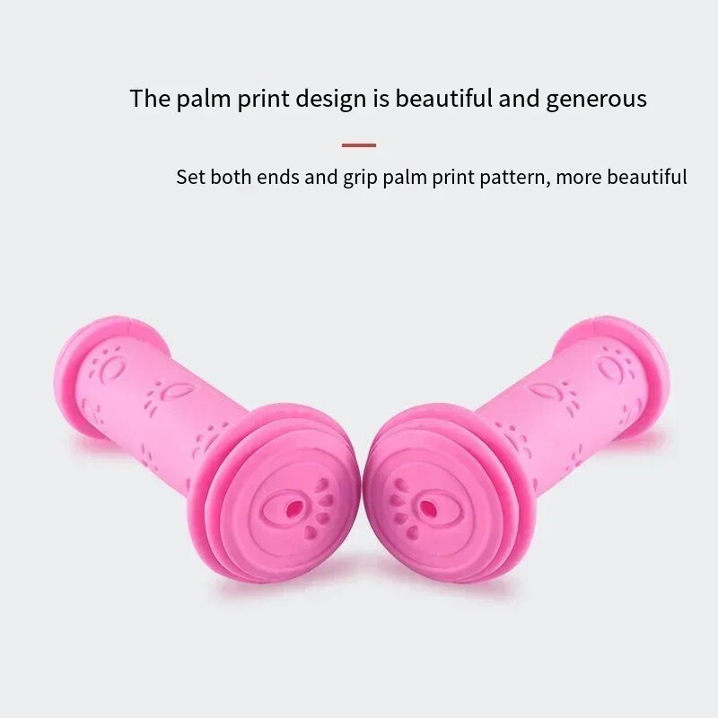 1 pāris gumijas velosipēda roktura rokturi, pretslīdes, ūdensizturīgs trīsriteņa motorollera stūres stienis bērniem bērnu riteņbraukšanas roktura stieņi