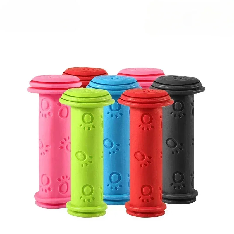 1 pāris gumijas velosipēda roktura rokturi, pretslīdes, ūdensizturīgs trīsriteņa motorollera stūres stienis bērniem bērnu riteņbraukšanas roktura stieņi