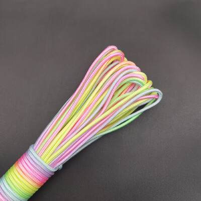 31 metri 2 mm / 3 mm / 4 mm diametru frânghie curcubeu 7 fire frânghie parașuta Alpinism camping echipament de supraviețuire brățară frânghie parașuta