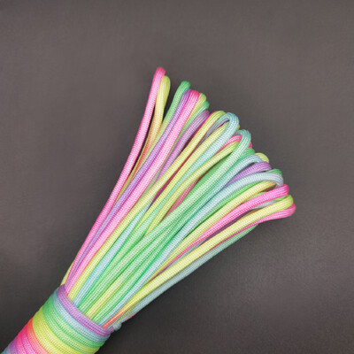 31 metri 2 mm / 3 mm / 4 mm diametru frânghie curcubeu 7 fire frânghie parașuta Alpinism camping echipament de supraviețuire brățară frânghie parașuta