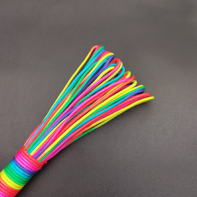 31 metri 2 mm / 3 mm / 4 mm diametru frânghie curcubeu 7 fire frânghie parașuta Alpinism camping echipament de supraviețuire brățară frânghie parașuta