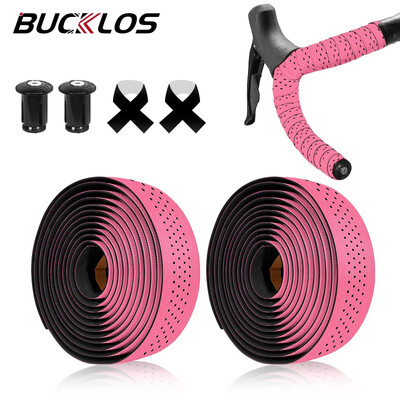 BUCKLOS Silikonska traka za upravljač bicikla Prozračna traka za cestovni bicikl, amortizacija udaraca Šljunak za omot za upravljač bicikla Pojas za spuštanje