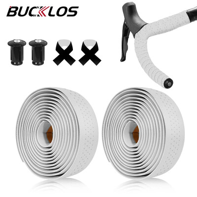 BUCKLOS Silikonska traka za upravljač bicikla Prozračna traka za cestovni bicikl, amortizacija udaraca Šljunak za omot za upravljač bicikla Pojas za spuštanje