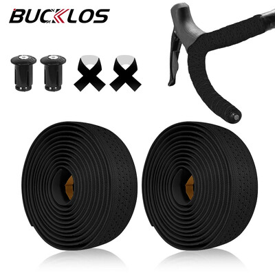 BUCKLOS Silikonska traka za upravljač bicikla Prozračna traka za cestovni bicikl, amortizacija udaraca Šljunak za omot za upravljač bicikla Pojas za spuštanje