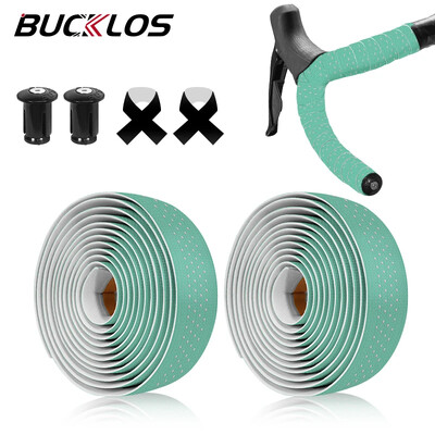BUCKLOS Silikonska traka za upravljač bicikla Prozračna traka za cestovni bicikl, amortizacija udaraca Šljunak za omot za upravljač bicikla Pojas za spuštanje