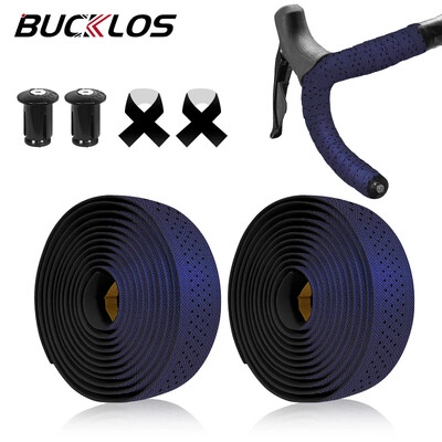 BUCKLOS Silikonska traka za upravljač bicikla Prozračna traka za cestovni bicikl, amortizacija udaraca Šljunak za omot za upravljač bicikla Pojas za spuštanje