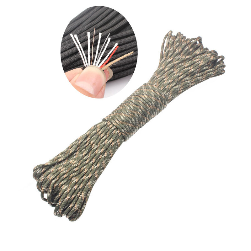 7 serdeņi 550 Paracord vads 31M Dia.4mm āra kempinga izdzīvošanas štrope Izpletņa virve pārgājienu telts piederumi