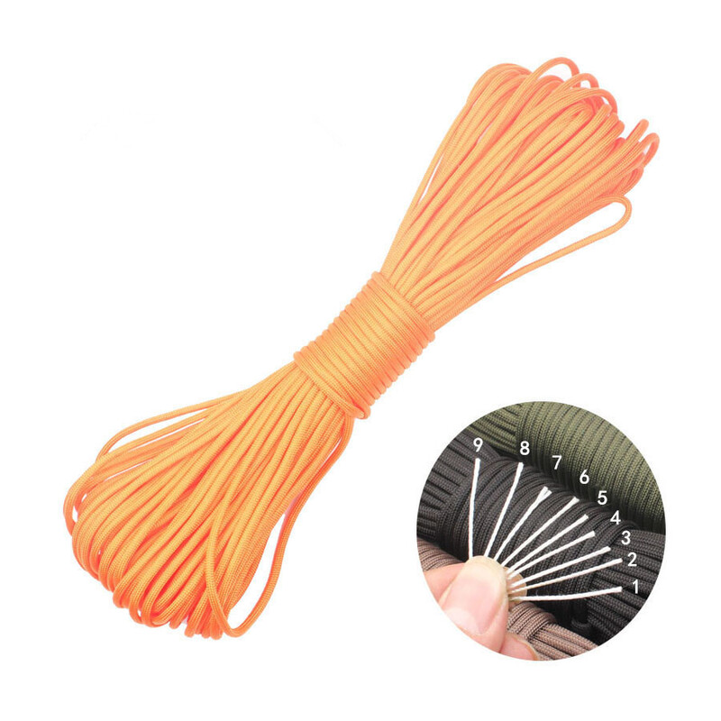 7 serdeņi 550 Paracord vads 31M Dia.4mm āra kempinga izdzīvošanas štrope Izpletņa virve pārgājienu telts piederumi