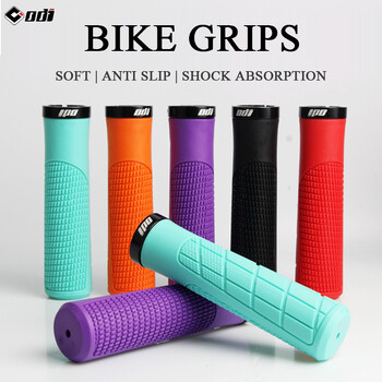 ODI MTB Grips Lock σε λαβές τιμονιού ποδηλάτου Μαλακή λαστιχένια λαβή ποδηλάτου Ενσωματωμένη λαβή ποδηλάτου κάλυμμα μανσέτες ποδηλάτου Αξεσουάρ