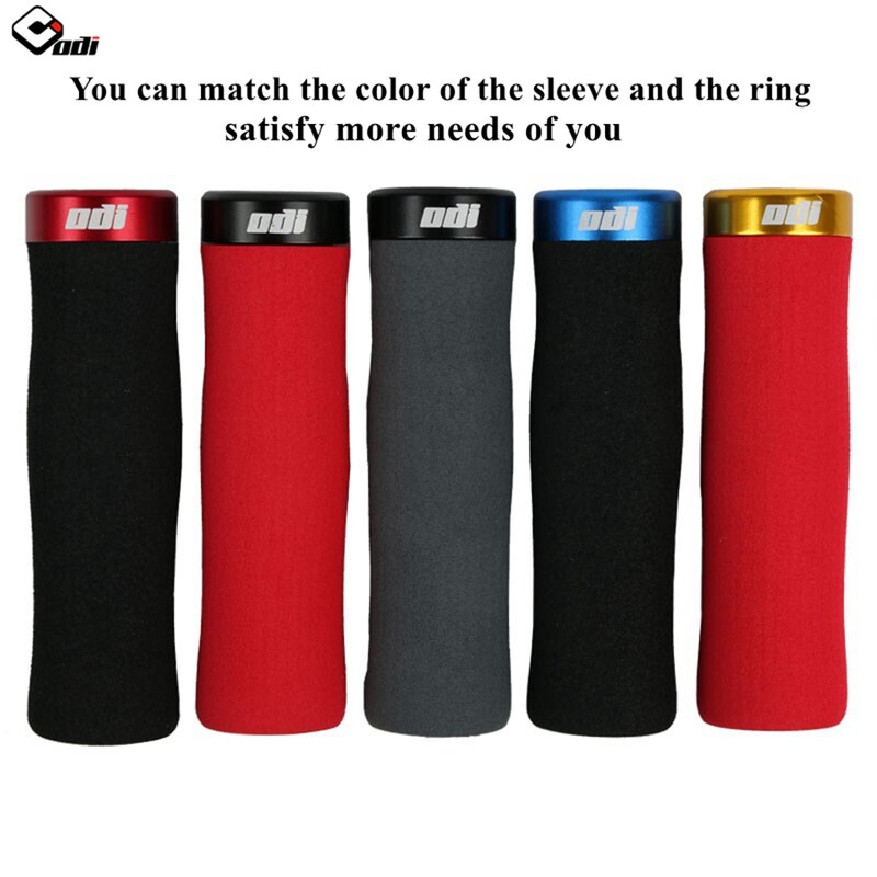 ODI MTB velosipēda stūres rokturi kalnu velosipēda sūkļa rokturis riteņbraukšanai 2,2 cm roktura pārsegs slēdzams pretslīdes velosipēda piederumi