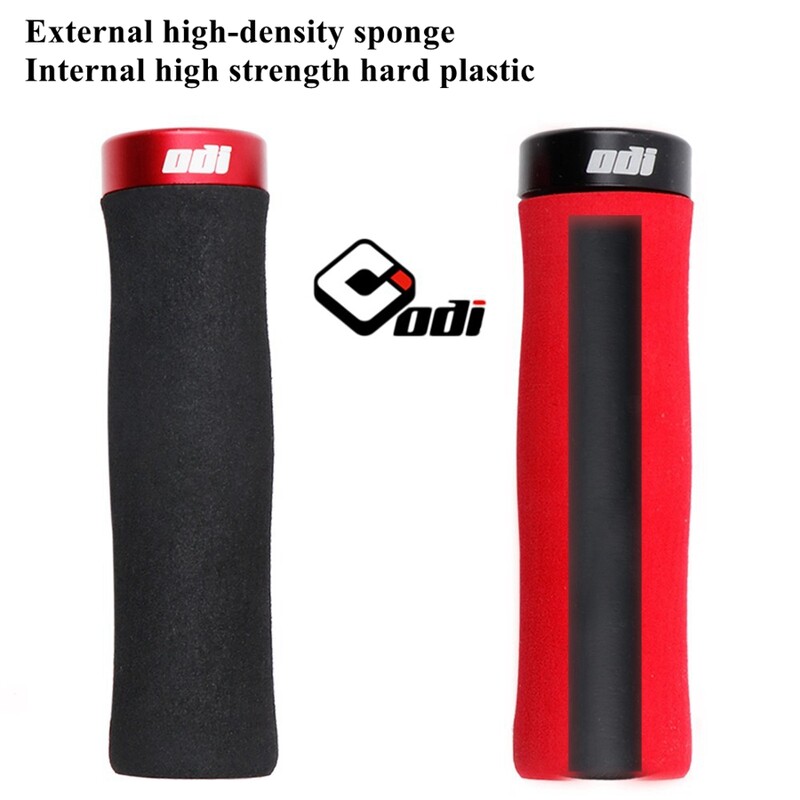 ODI MTB velosipēda stūres rokturi kalnu velosipēda sūkļa rokturis riteņbraukšanai 2,2 cm roktura pārsegs slēdzams pretslīdes velosipēda piederumi