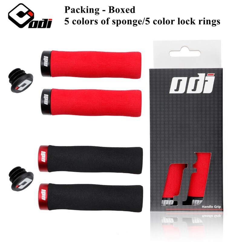 ODI MTB velosipēda stūres rokturi kalnu velosipēda sūkļa rokturis riteņbraukšanai 2,2 cm roktura pārsegs slēdzams pretslīdes velosipēda piederumi