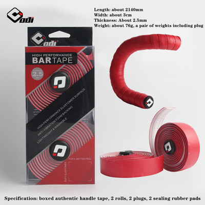 ODI velosipēda stūres lente Profesionāls šosejas velosipēdu aptinums, neslīdošs, ērts riteņbraukšanas līdzsvars velosipēda stieņa pārsegs Fiksēta zobrata velosipēdu daļas