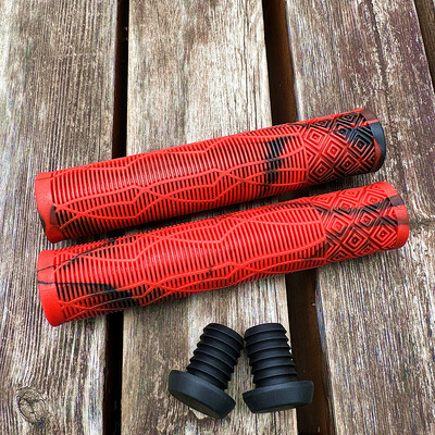 Īpaši viegli pagarināmi velosipēda rokturi Gumijas krāsas triecienu absorbējoši, neslīdoši, mīksti 160 MM stūres pārsegs riteņbraukšanas kalnu velosipēda rokturi