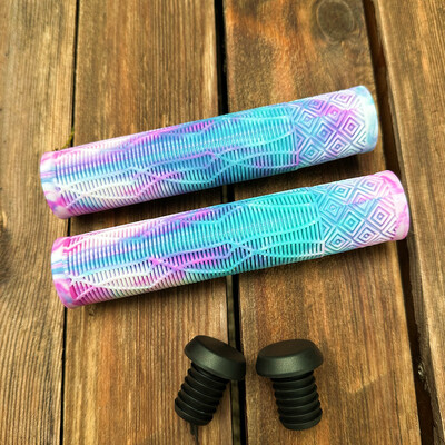 Īpaši viegli pagarināmi velosipēda rokturi Gumijas krāsas triecienu absorbējoši, neslīdoši, mīksti 160 MM stūres pārsegs riteņbraukšanas kalnu velosipēda rokturi