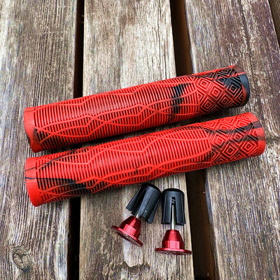 Īpaši viegli pagarināmi velosipēda rokturi Gumijas krāsas triecienu absorbējoši, neslīdoši, mīksti 160 MM stūres pārsegs riteņbraukšanas kalnu velosipēda rokturi